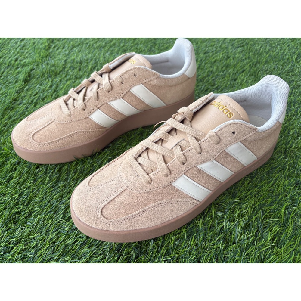 Adidas Barreda Sportswear Mens Size 10 Sneakers Tan White KH7000